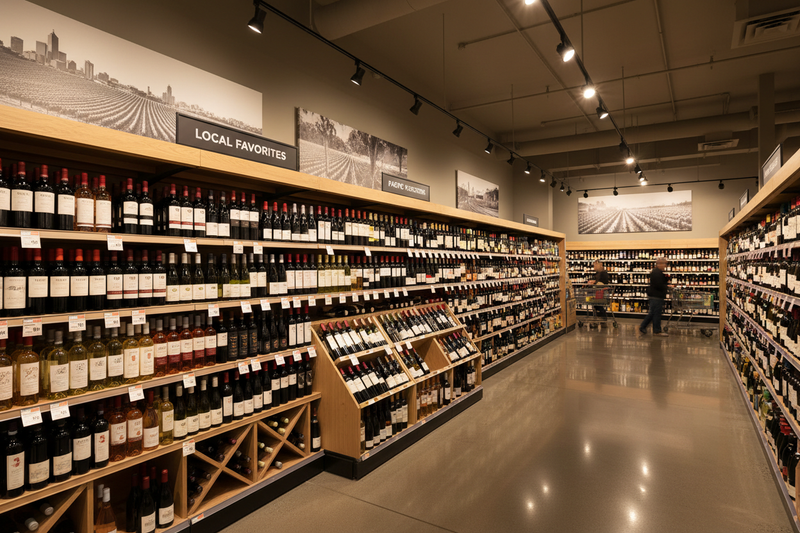 Grocery Wine Aisle